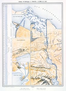 Map of the Suez Canal, c.1870